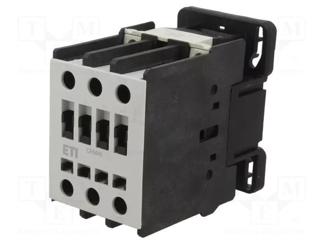 Contactor: 3-pole; NO x3; 230VAC; 40A; CEM; screw terminals; W: 55mm ETI POLAM 004647103