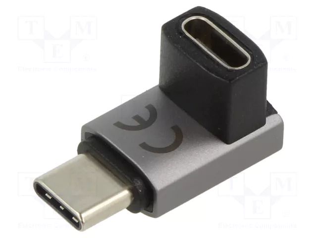 Adapter; USB 4.0; USB C socket,USB C plug 90° up/down; 8K GOOBAY GOOBAY-74444