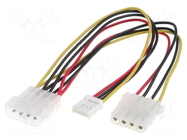 Splitter; mini Molex female,Molex male,Molex female; 0.2m BQ CABLE CAB-DC3