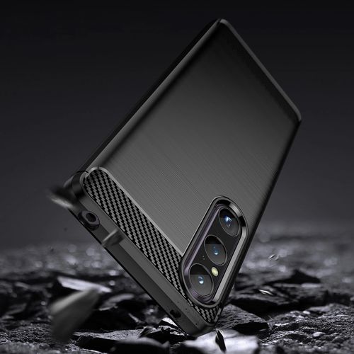 Carbon Case cover for Sony Xperia 1 V flexible silicone carbon cover black, Hurtel 5907769353772 5907769353772