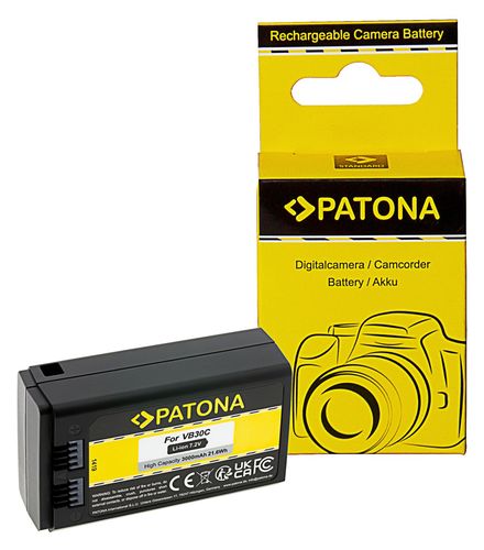 PATONA rechargeable battery VB30 for Godox V1 Pro round head camera flash with USB-C input, PATONA 1419 4055655248488