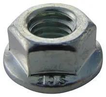 FLANGE NUT, SERRATED, BZP, M8, PK100 M8- SFST-Z100-