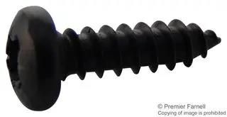 SCREW, POZI PAN, STEEL, BLK, #6X1/2 N60.500 PRSTABB100-
