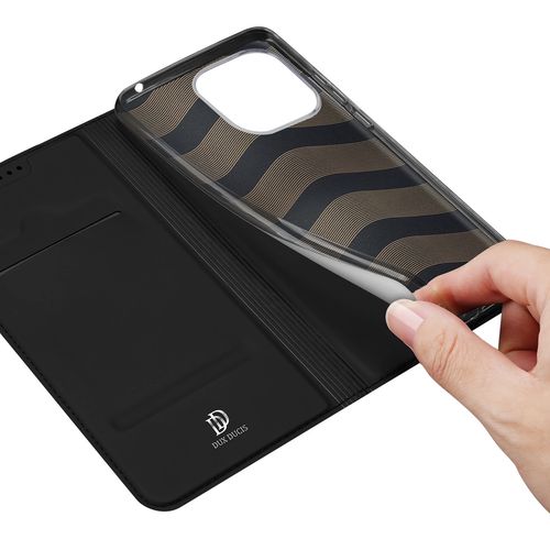 Dux Ducis Skin Pro Case For Xiaomi Redmi 11A / Poco C55 / Redmi 12C Flip Cover Card Wallet Stand Black, Dux Ducis 6934913030844 6934913030844