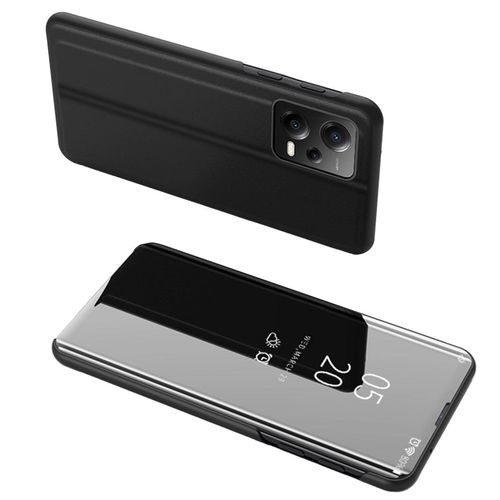 Clear View Case cover for Xiaomi Redmi Note 12 5G / Poco X5 5G flip cover black, Hurtel 5907769354113 5907769354113