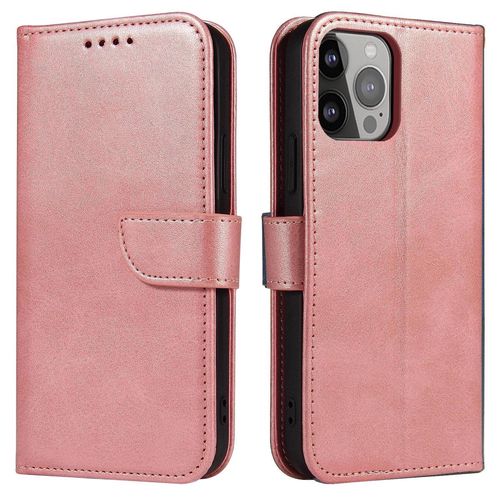 Magnet Case Cover for Xiaomi Redmi Note 12 Cover with Flip Wallet Stand Pink, Hurtel 5907769355097 5907769355097
