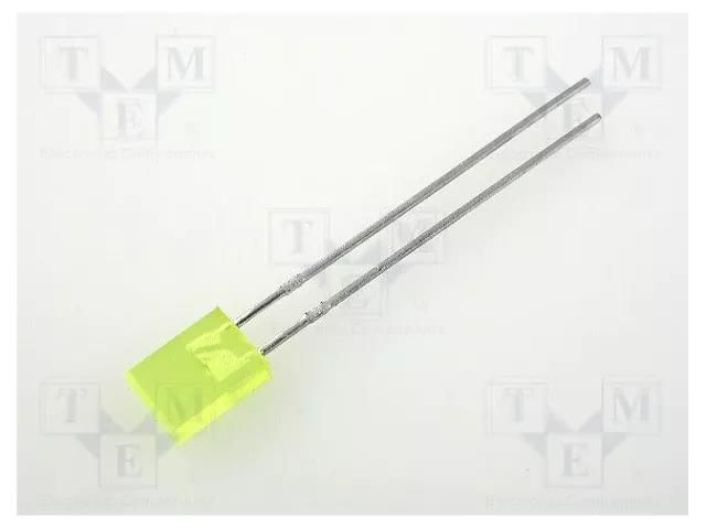 LED; rectangular; 5x2mm; yellow; 2÷8mcd; 110°; Front: flat; 20mA KINGBRIGHT ELECTRONIC L-113YDT