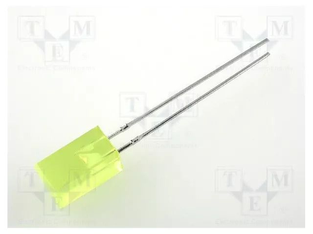 LED; yellow; square; 5x5mm; 1÷5mcd; 110°; Front: flat; 20mA KINGBRIGHT ELECTRONIC L-1553YDT