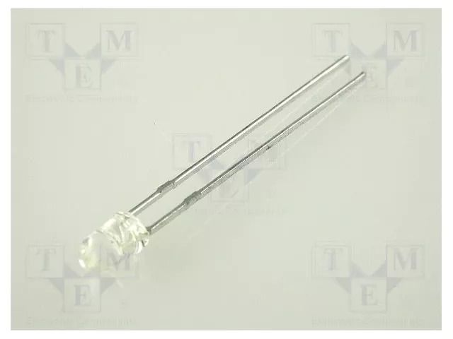 LED; yellow; 3mm; 10÷50mcd; 50°; Front: convex; 2.1÷2.5VDC KINGBRIGHT ELECTRONIC L-934YC