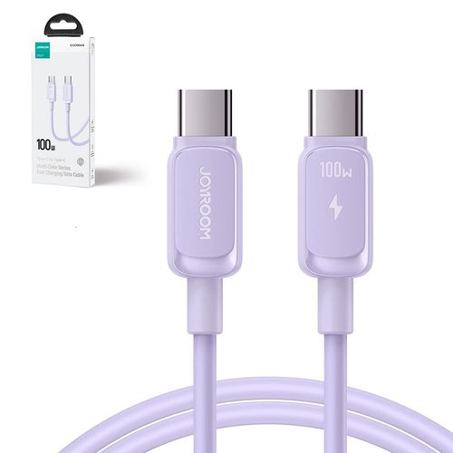 Joyroom Multi-Color Series A14 USB-C / USB-C 100W Cable 1.2m - Purple, Joyroom 6956116748449 6956116748449