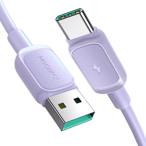 Joyroom Multi-Color Series A14 USB-A / USB-C 3A Cable 1.2m - Purple, Joyroom 6956116748333 6956116748333