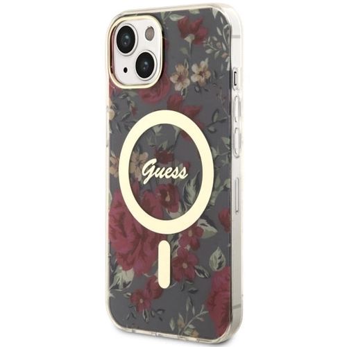 Guess Flower MagSafe case for iPhone 14 - green, Guess 3666339115593 3666339115593