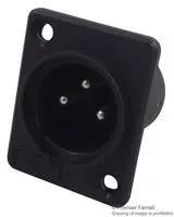PLUG, XLR, PANEL, 3POLE ACM