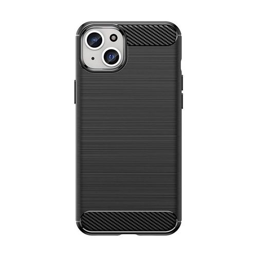 Flexible carbon pattern case for iPhone 15 Plus Carbon Case - black, Hurtel 5907769356469 5907769356469