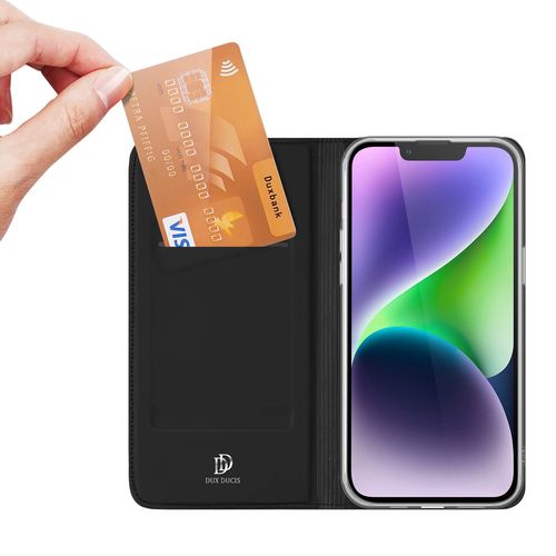 Dux Ducis Skin Pro Wallet Case for iPhone 15 Plus - Black, Dux Ducis 6934913025383 6934913025383