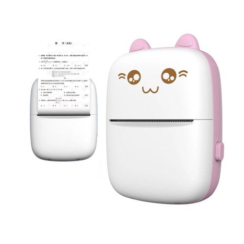 Thermal printer mini cat HURC9 - pink, Hurtel 5907769362439 5907769362439