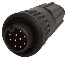 CIRCULAR CONN, PLUG, 9POS, CABLE W6882-9SG-528