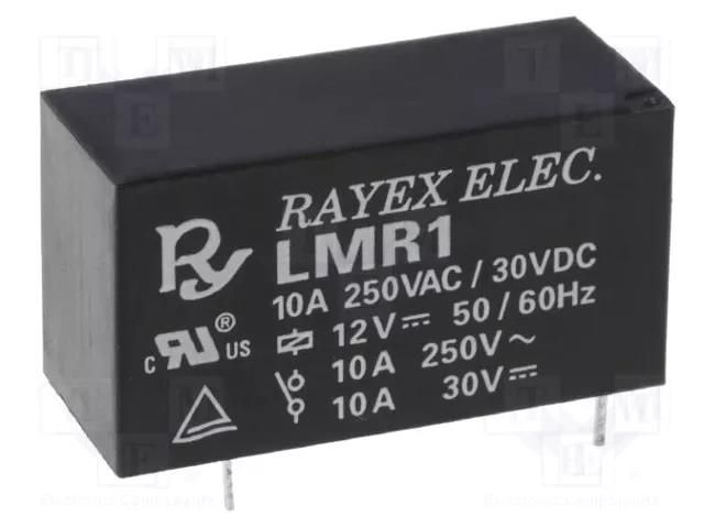 Relay: electromagnetic; SPDT; Ucoil: 5VDC; 12A; 12A/250VAC; LMR1 Recoy/RAYEX ELECTRONICS LMR1-5D