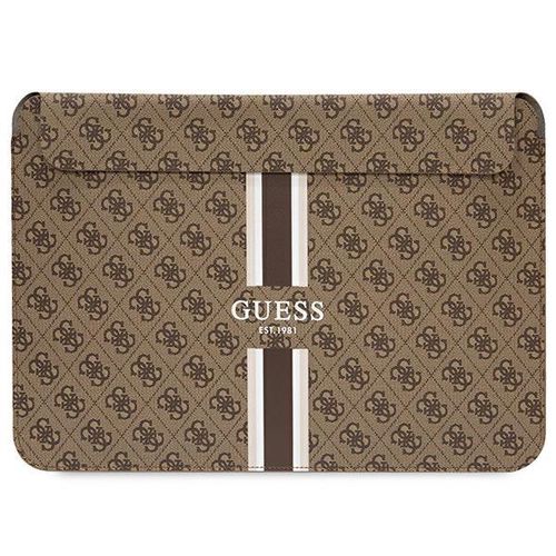 Guess 4G Printed Stripes cover for a 14&quot; laptop - brown, Guess 3666339120535 3666339120535