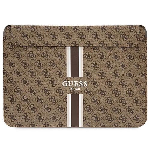 Guess 4G Printed Stripes cover for a 14&quot; laptop - brown, Guess 3666339120535 3666339120535