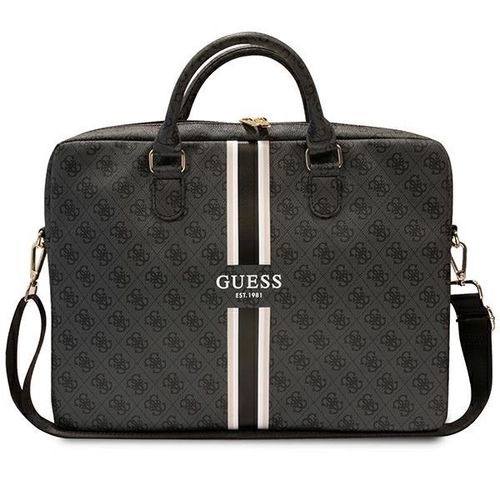 Guess 4G Printed Stripes bag for a 16&quot; laptop - black, Guess 3666339119522 3666339119522