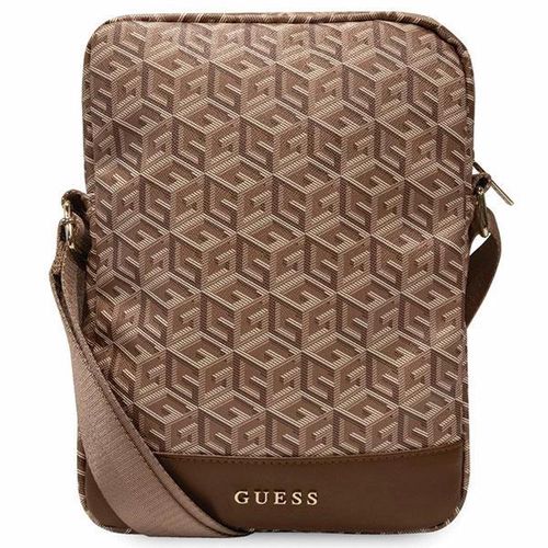 Guess Bag GUTB10HGCFSEW 10" brown/brown GCube Stripe Tablet Bag, Guess 3666339120368 3666339120368