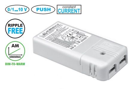 20W CC LED supply 100-380mA 2-54V, DIP-SWITCH, controlled by AM, PUSH, TCI 151401