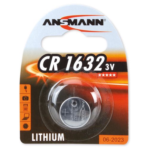 Lithium battery CR1632 3V 120mAh ANSMANN CR1632/ANS 4013674024230