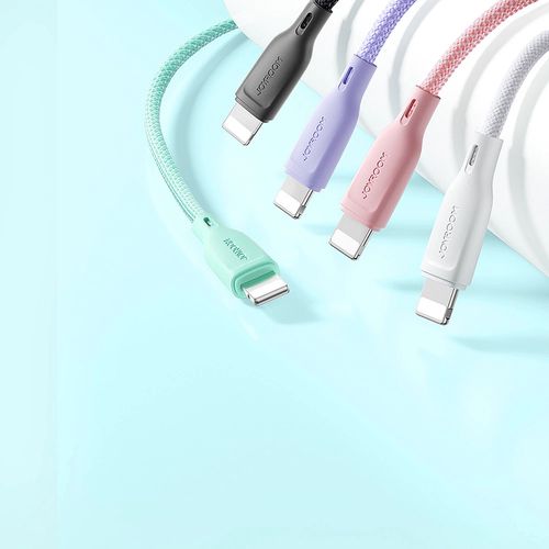 Joyroom Multi-Color Series S-A34 USB-A / Lightning 3A cable 1m - white, Joyroom 6941237110534 6941237110534