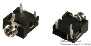 RECEPTACLE, 3.5MM PHONO, THT, R/A, 3WAY 4832.232