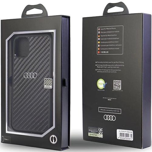 Audi Carbon Fiber iPhone 11 / Xr 6.1&quot; black/black hardcase AU-TPUPCIP11-R8/D2-BK, Audi 6955250224871 6955250224871