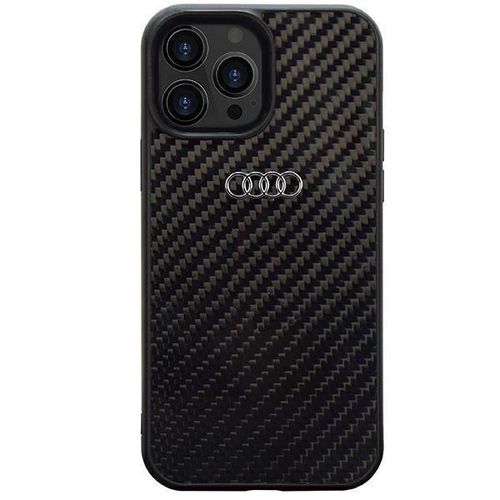 Audi Carbon Fiber iPhone 14 Pro 6.1&quot; black/black hardcase AU-TPUPCIP14P-R8/D2-BK, Audi 6955250225359 6955250225359