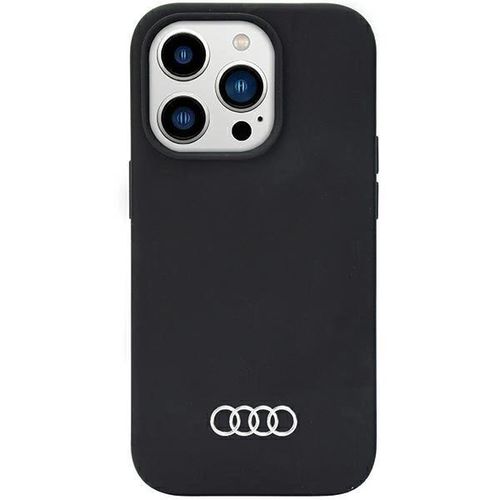 Audi Silicone Case iPhone 14 Pro 6.1&quot; black/black hardcase AU-LSRIP14P-Q3/D1-BK, Audi 6955250225274 6955250225274