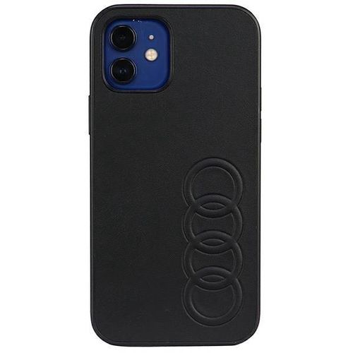 Audi Synthetic Leather iPhone 12/12 Pro 6.1&quot; black/black hardcase AU-TPUPCIP12P-TT/D1-BK, Audi 6955250226349 6955250226349