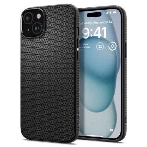 Spigen Liquid Air iPhone 15 Case - Matte Black, Spigen 8809896751117 8809896751117