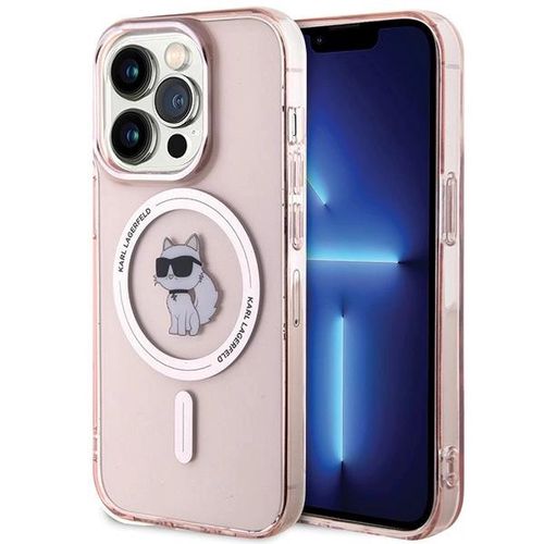 Karl Lagerfeld IML Choupette MagSafe case for iPhone 15 Pro - pink, Karl Lagerfeld 3666339162535 3666339162535