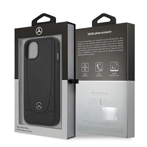 Mercedes MEHCP15MARMBK iPhone 15 Plus 6.7&quot; black/black hardcase Leather Urban, Mercedes 3666339171865 3666339171865