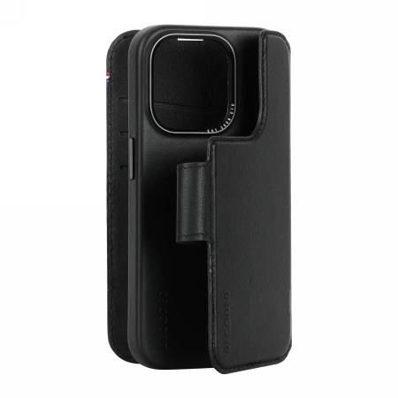 Decoded Detachable Wallet Case Leather with MagSafe for iPhone 15 Pro - Black, Decoded D24IPO15PDW5BK D24IPO15PDW5BK