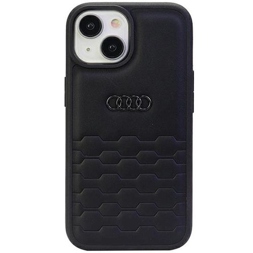Audi GT Synthetic Leather case for iPhone 15 Plus - black, Audi 6955250226523 6955250226523