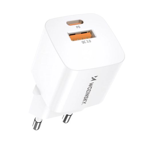 Wozinsky CMWCW 20W USB-C / USB-A wall charger - white, Wozinsky 5907769308611 5907769308611