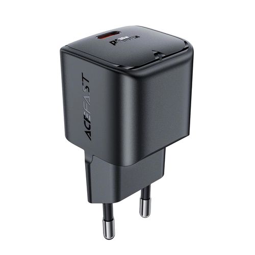 Acefast A77 Mini PD 30W GaN USB-C wall charger - black, Acefast 6974316282662