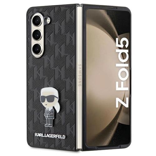 Karl Lagerfeld Saffiano Monogram Ikonik Pin case for Samsung Galaxy Z Fold 5 - black, Karl Lagerfeld 3666339174026 3666339174026