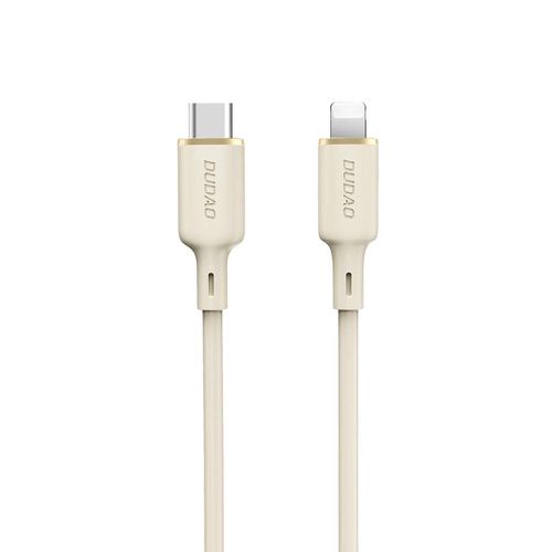 Dudao L7SCL USB-C - Lightning cable 30W 1m - beige, Dudao 6976625331079 6976625331079