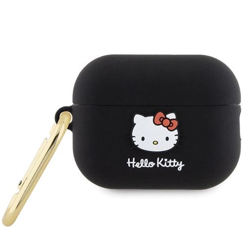 Hello Kitty Silicone 3D Kitty Head Case for AirPods Pro 2 (2022/2023) - Black, Hello Kitty 3666339189655 3666339189655