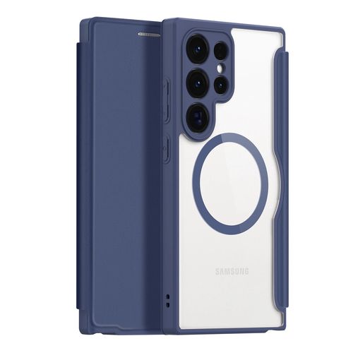 Dux Ducis Skin X Pro case for Samsung S24 Ultra with magnetic ring and flap - blue, Dux Ducis 6934913021699 6934913021699