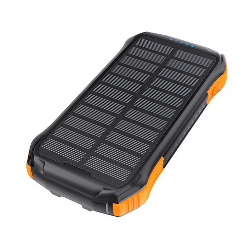 Choetech B658 solar power bank 10000mAh 2x USB-A - black and orange, Choetech 6932112103833 6932112103833