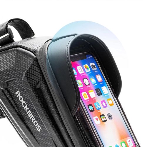 Rockbros B68-1 armored bicycle bag with phone pocket 1.7l - black, Rockbros 7016802869762 7016802869762