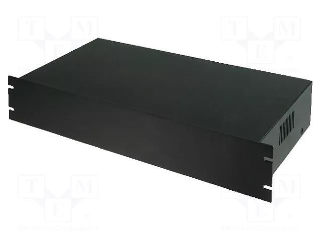 Enclosure: rack mounting; Standard: 19"; 2U; black; Z: 88mm; X: 482mm COMBIPLAST CP-37-2