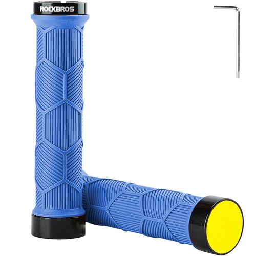 Rockbros 40720007003 bicycle grips with reflector - blue, Rockbros 5907769314407 5907769314407