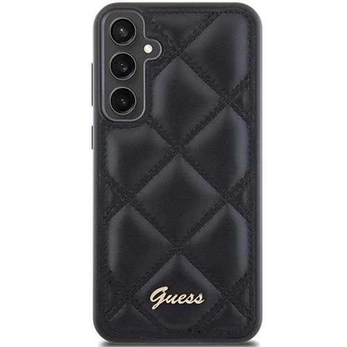 Guess GUHCS23FEPSQSQSK S23 FE S711 black/black hardcase Quilted Metal Logo, Guess 3666339218713 3666339218713